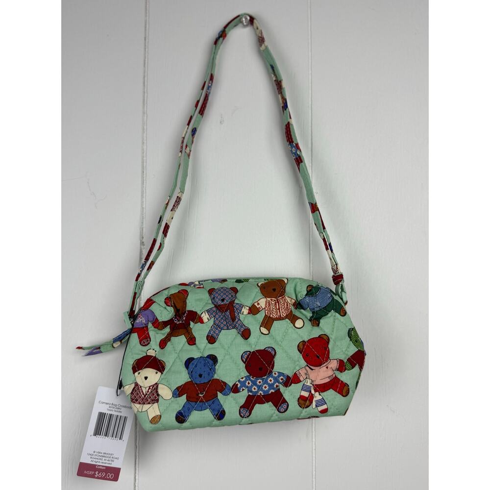Vera Bradley Toasty Teddies Camera Bag Crossbody, NWT